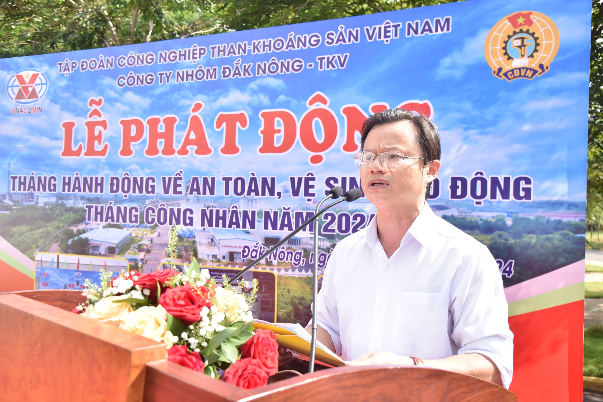 Công ty Nhôm Đắk Nông - TKV tổ chức Lễ phát động Tháng hành động về an toàn vệ sinh lao động (ATVSLĐ) và Tháng công nhân năm 2024